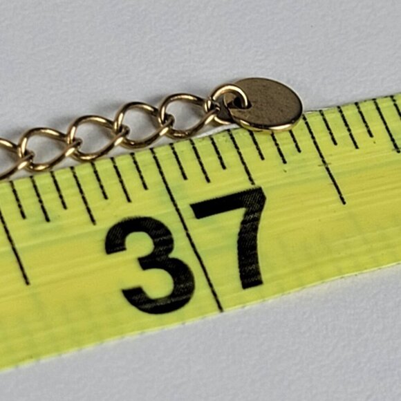 Lia Sophia Gold Tone Dangle Circle Charm Necklace 37" Opera Length Flapper - Picture 7 of 8